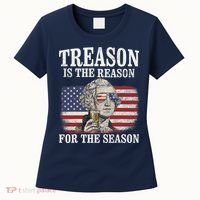 Treason Is The Reason For The Season 4th Of July Funny Retro Women's T-Shirt thumb 0