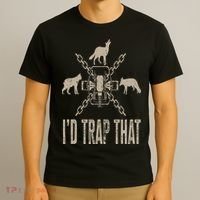 Trapping I'd Trap That Trap Hunting Trapper T-Shirt thumb 3