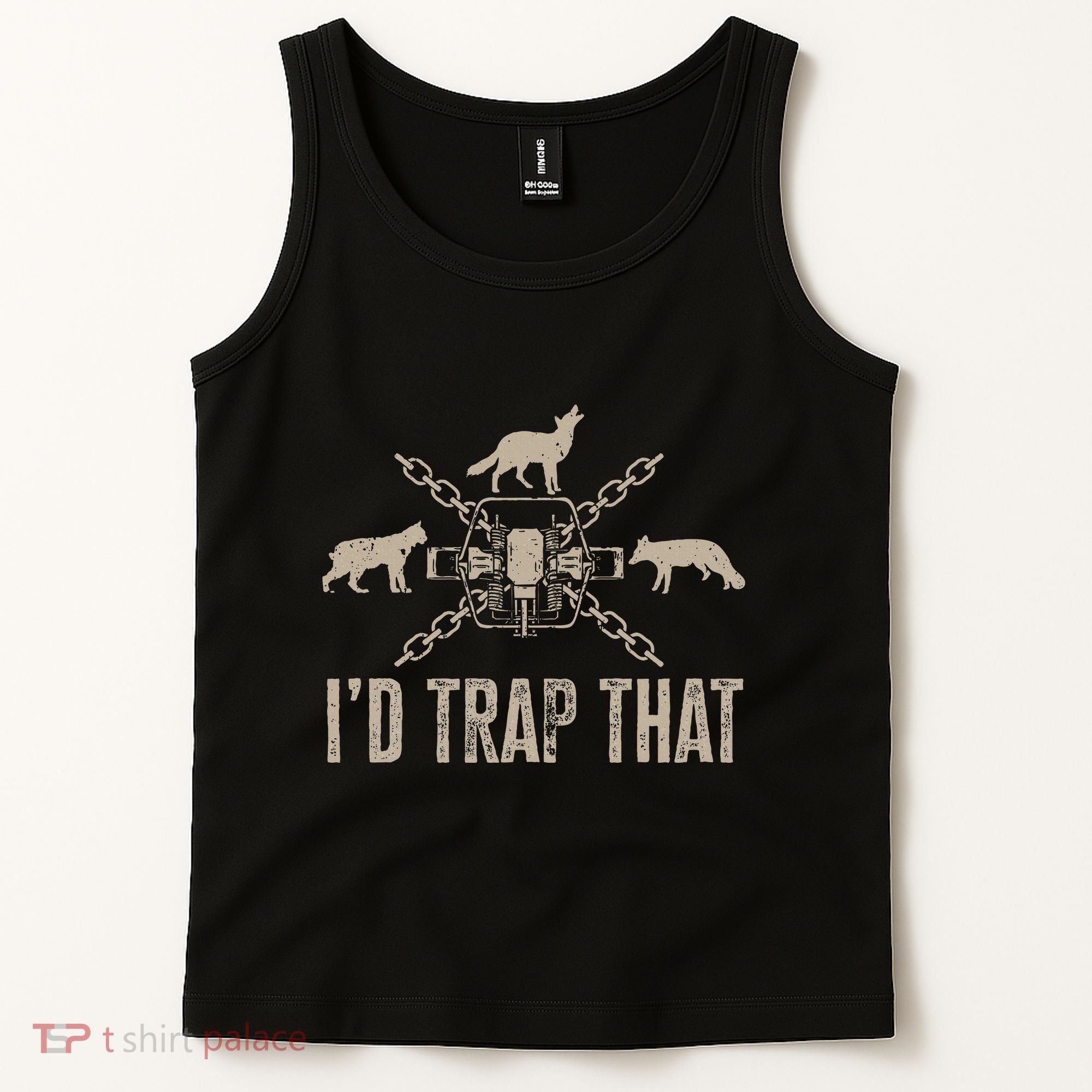 Trapping I'd Trap That Trap Hunting Trapper Tank Top