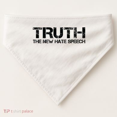Truth Is The New Hate Speech Anti Government USA-Made Doggie Bandana