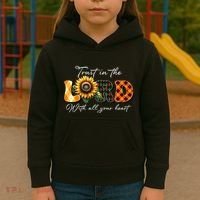 Trust In The Lord With All Your Heart Kids Hoodie thumb 3
