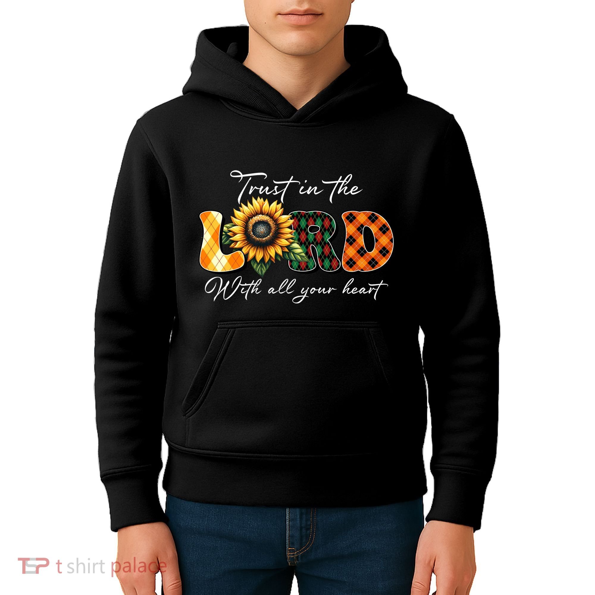 Trust In The Lord With All Your Heart Kids Hoodie