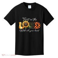 Trust In The Lord With All Your Heart Kids T-Shirt thumb 0