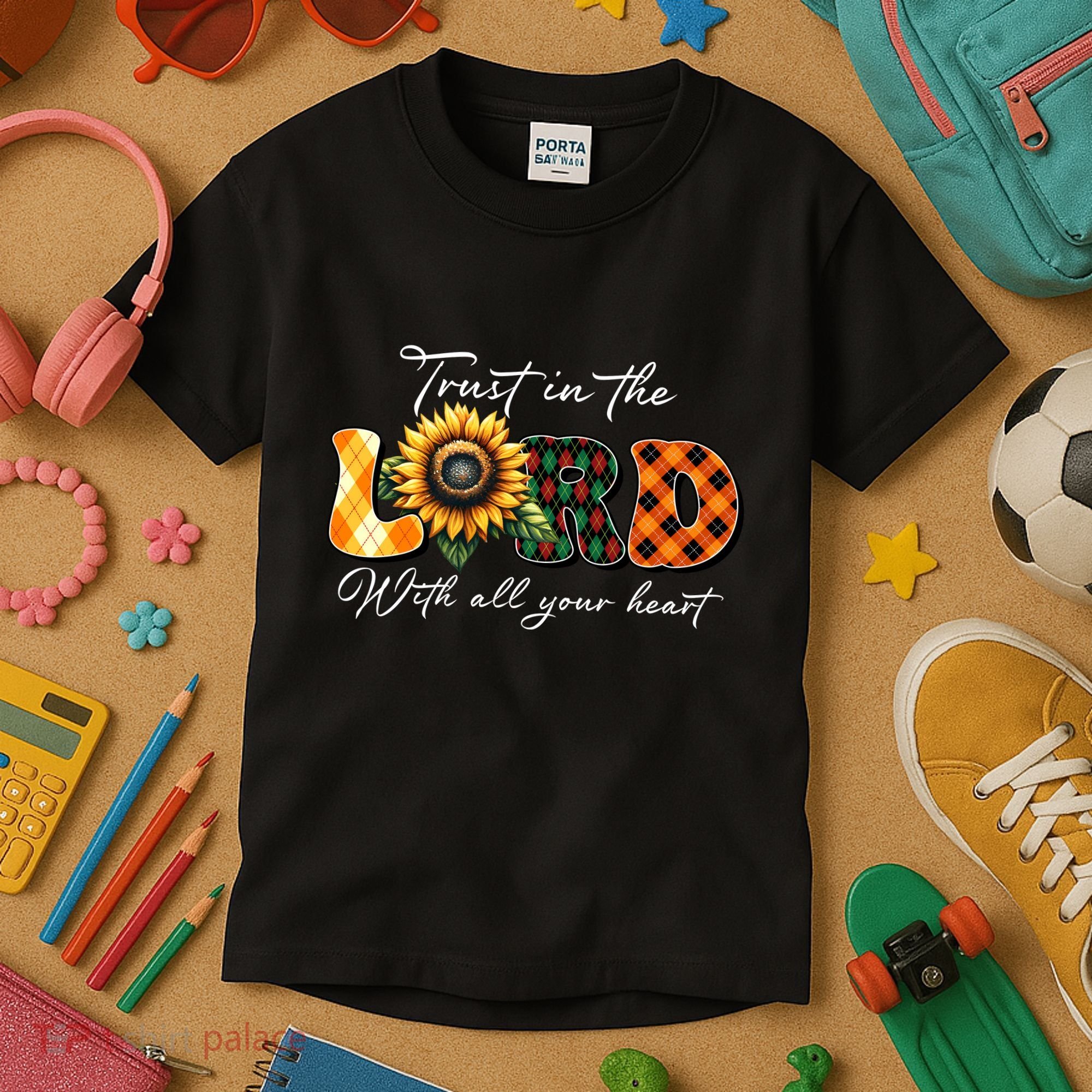 Trust In The Lord With All Your Heart Kids T-Shirt