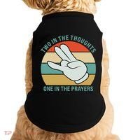 Two In The Thoughts One In The Prayers Funny Shocker Doggie Tank thumb 0