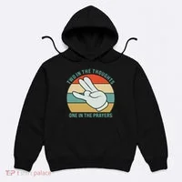 Two In The Thoughts One In The Prayers Funny Shocker Hoodie thumb 0