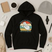 Two In The Thoughts One In The Prayers Funny Shocker Hoodie thumb 3