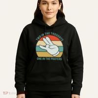Two In The Thoughts One In The Prayers Funny Shocker Hoodie thumb 5