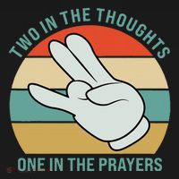 Two In The Thoughts One In The Prayers Funny Shocker Apron thumb 3