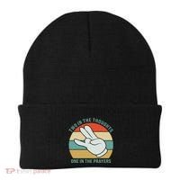 Two In The Thoughts One In The Prayers Funny Shocker Beanie thumb 0
