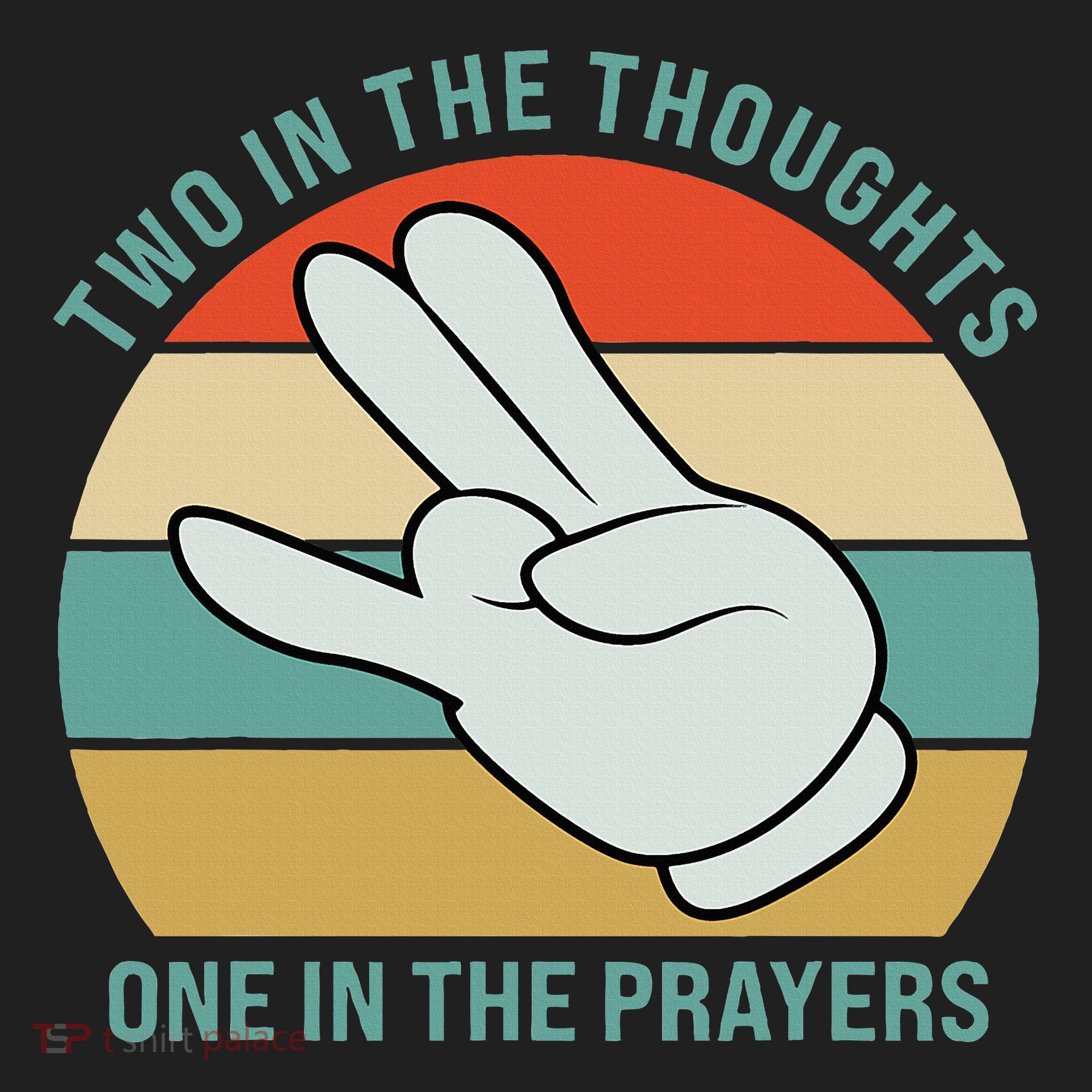 Two In The Thoughts One In The Prayers Funny Shocker Beanie