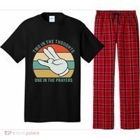 Two In The Thoughts One In The Prayers Funny Shocker Pajama Set thumb 0