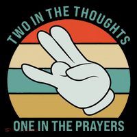 Two In The Thoughts One In The Prayers Funny Shocker Mousepad thumb 1
