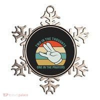 Two In The Thoughts One In The Prayers Funny Shocker Ornament thumb 0