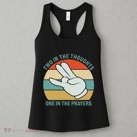 Two In The Thoughts One In The Prayers Funny Shocker Women's Tank Top thumb 3