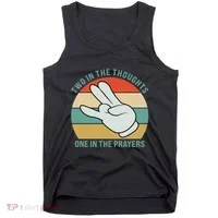 Two In The Thoughts One In The Prayers Funny Shocker Tank Top thumb 0