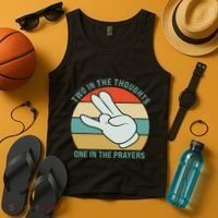 Two In The Thoughts One In The Prayers Funny Shocker Tank Top thumb 4