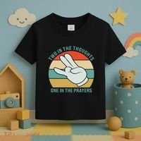 Two In The Thoughts One In The Prayers Funny Shocker Toddler T-Shirt thumb 3