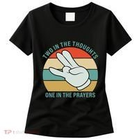 Two In The Thoughts One In The Prayers Funny Shocker Women's T-Shirt thumb 0