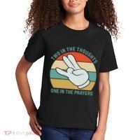 Two In The Thoughts One In The Prayers Funny Shocker Kids T-Shirt thumb 2