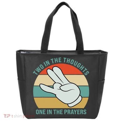 Two In The Thoughts One In The Prayers Funny Shocker Tote Bag