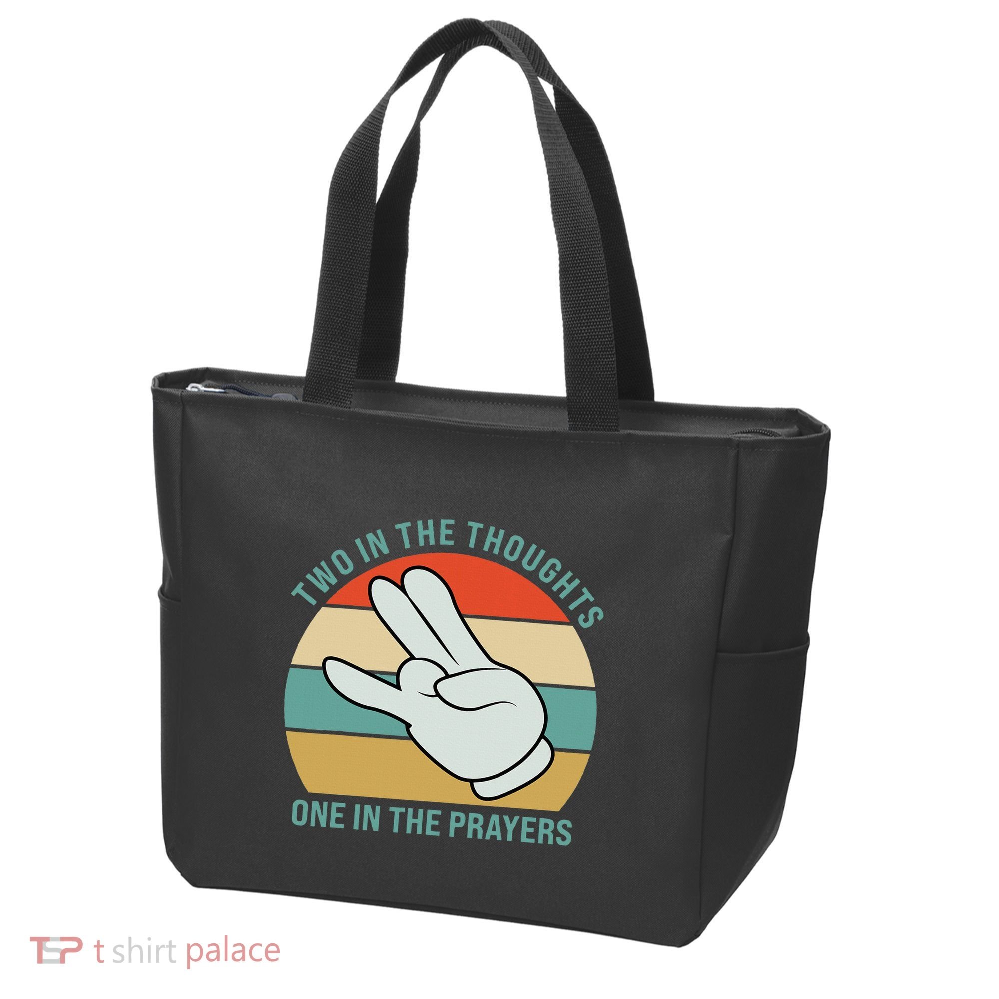 Two In The Thoughts One In The Prayers Funny Shocker Tote Bag