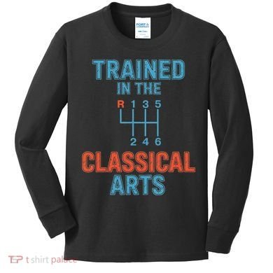 Trained In The Classical Arts Kids Long Sleeve Shirt