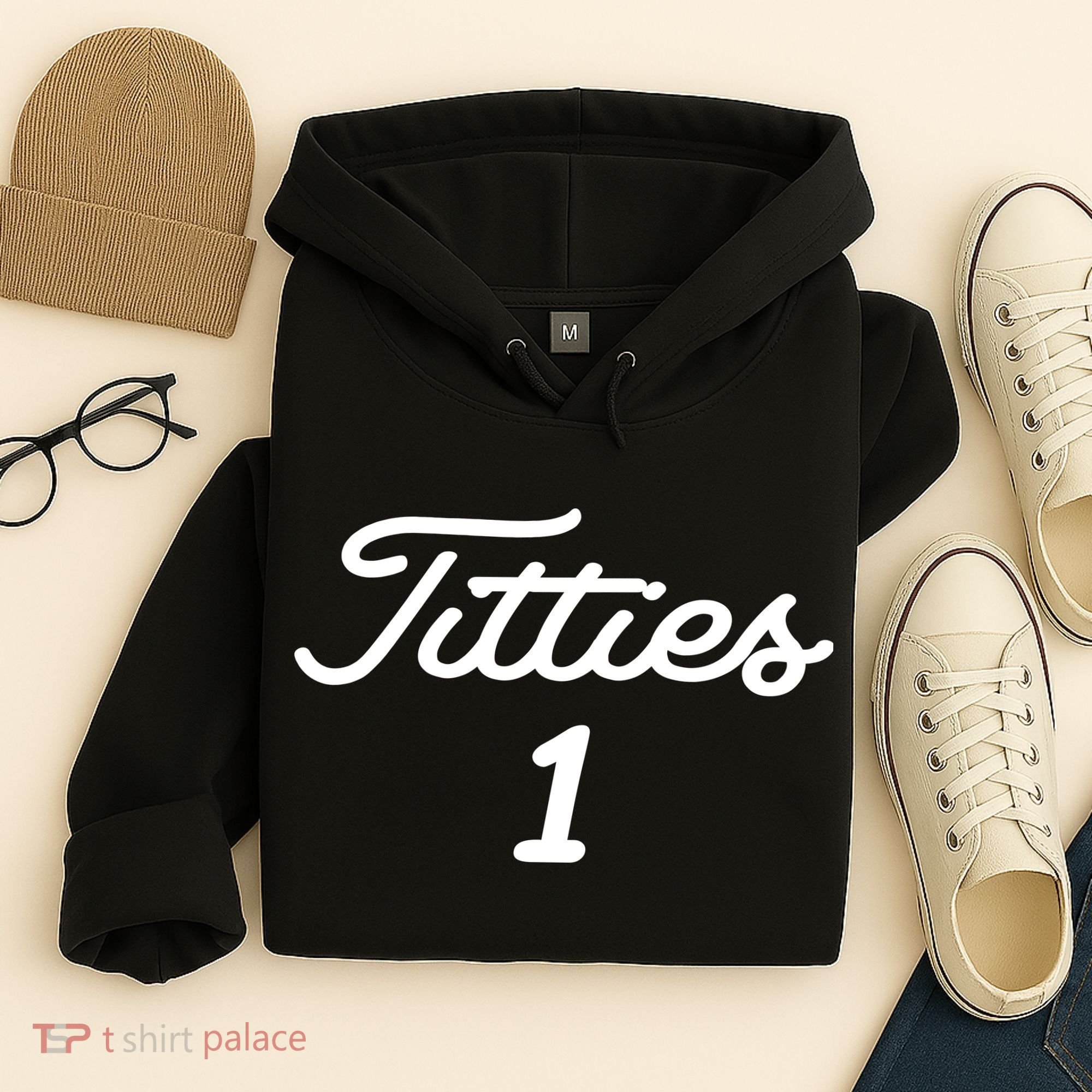 Titties 1 2 3 4 Custom Golf Ball Personalize Matching Hoodie