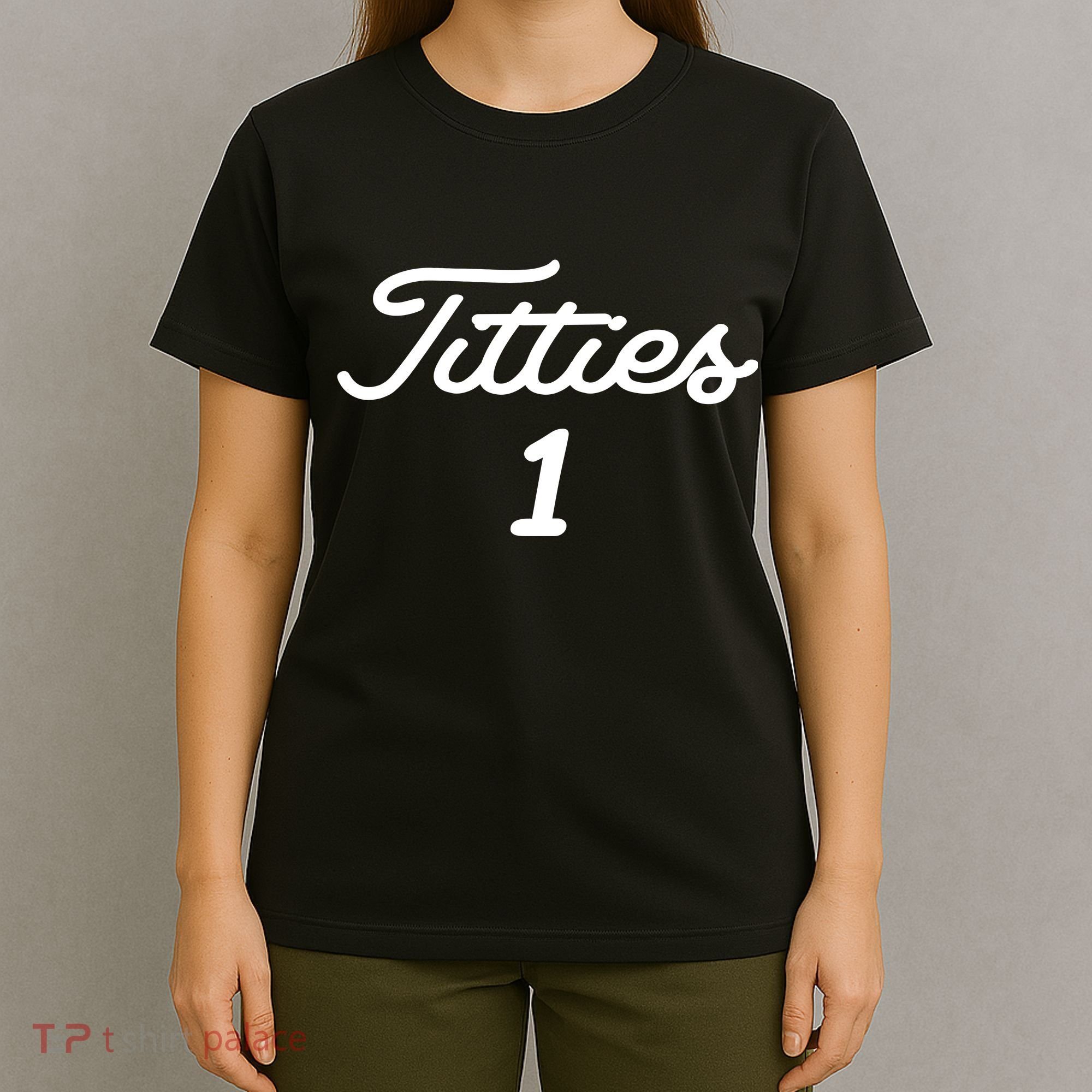 Titties 1 2 3 4 Custom Golf Ball Personalize Matching T-Shirt