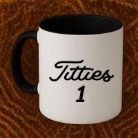 Titties 1 2 3 4 Custom Golf Ball Personalize Matching Coffee Mug thumb 2