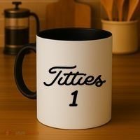 Titties 1 2 3 4 Custom Golf Ball Personalize Matching Coffee Mug thumb 4