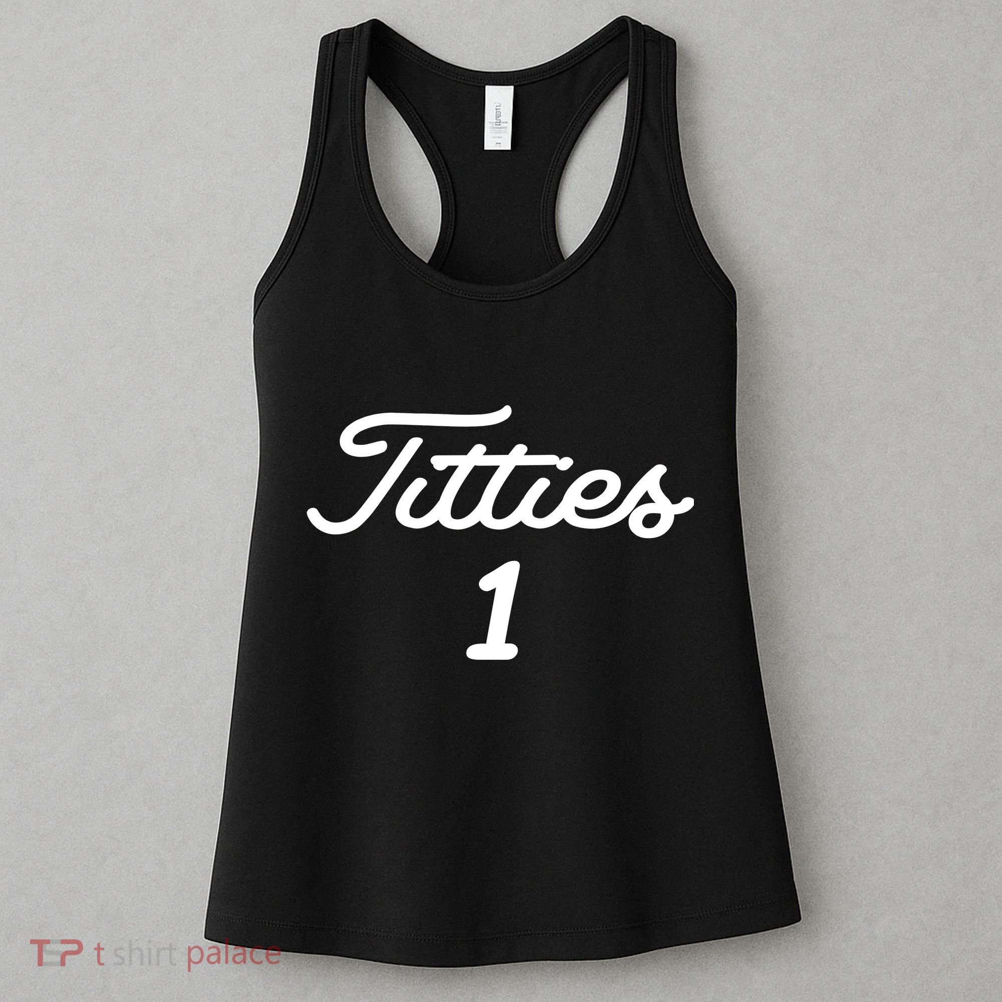 Titties 1 2 3 4 Custom Golf Ball Personalize Matching Women's Tank Top