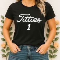 Titties 1 2 3 4 Custom Golf Ball Personalize Matching Women's T-Shirt thumb 2