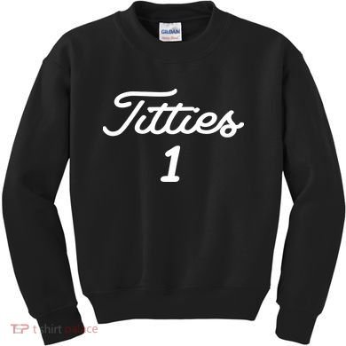 Titties 1 2 3 4 Custom Golf Ball Personalize Matching Kids Sweatshirt