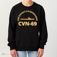 The Ike US Aircraft Carrier CVN 69 USS Dwight D. Eisenhower Women's Sweatshirt thumb 0