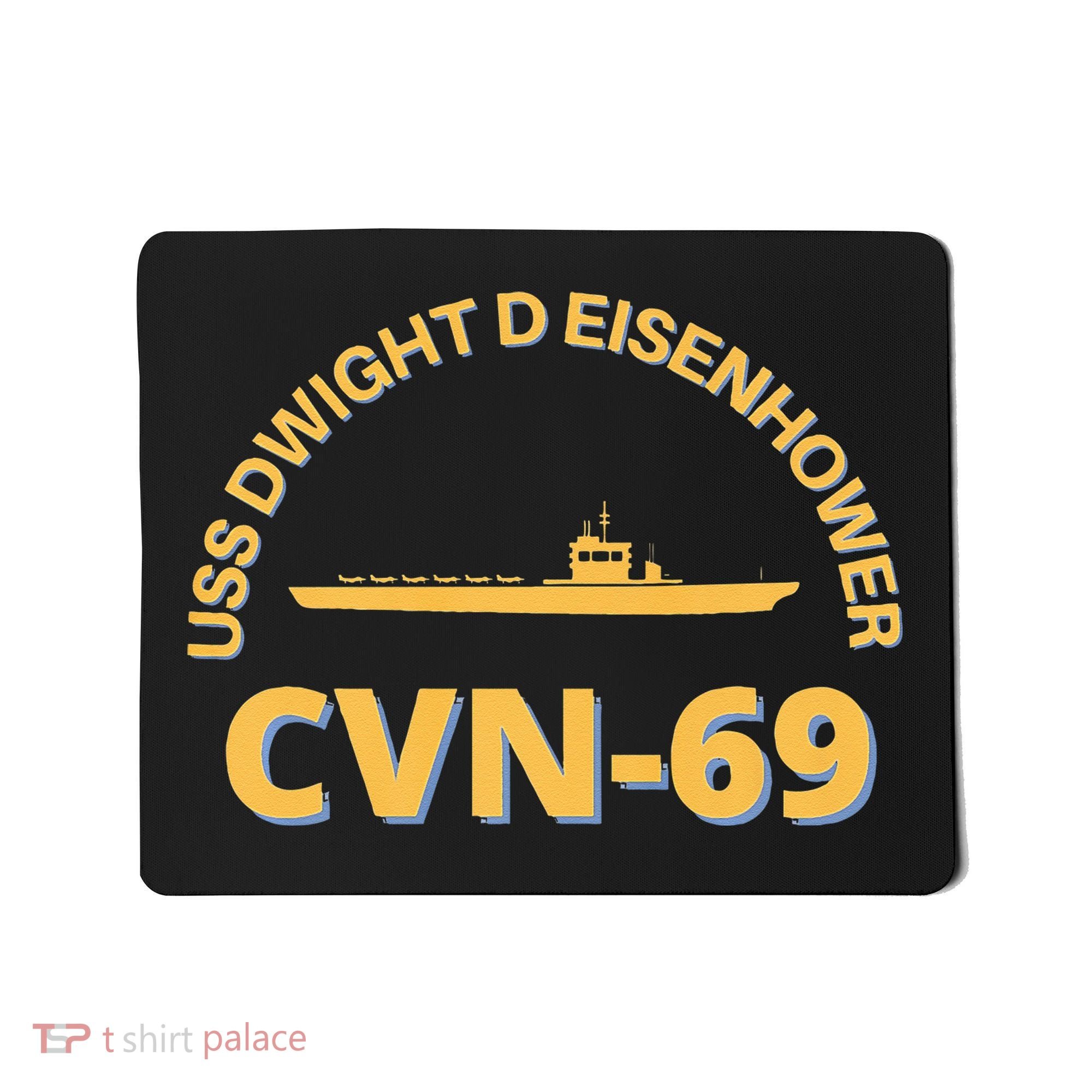 The Ike US Aircraft Carrier CVN 69 USS Dwight D. Eisenhower Mousepad