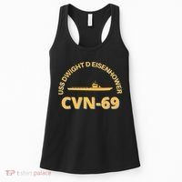 The Ike US Aircraft Carrier CVN 69 USS Dwight D. Eisenhower Women's Tank Top thumb 0