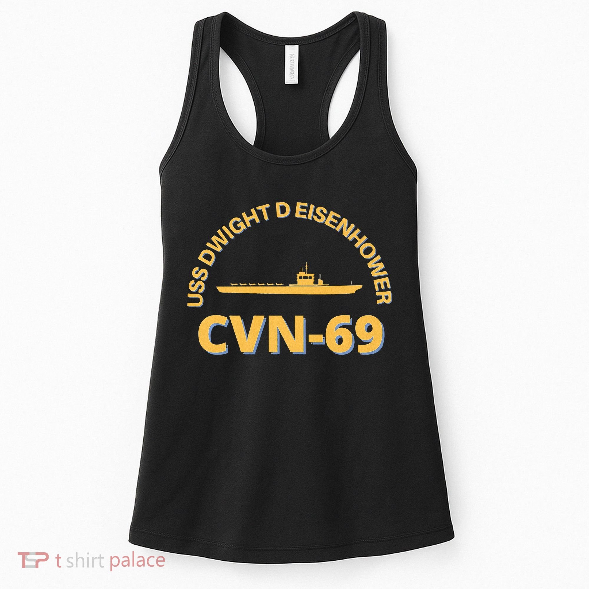 The Ike US Aircraft Carrier CVN 69 USS Dwight D. Eisenhower Women's Tank Top