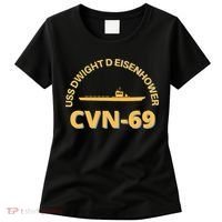 The Ike US Aircraft Carrier CVN 69 USS Dwight D. Eisenhower Women's T-Shirt thumb 0
