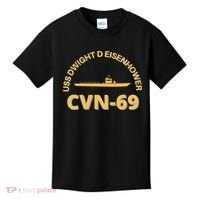 The Ike US Aircraft Carrier CVN 69 USS Dwight D. Eisenhower Kids T-Shirt thumb 0