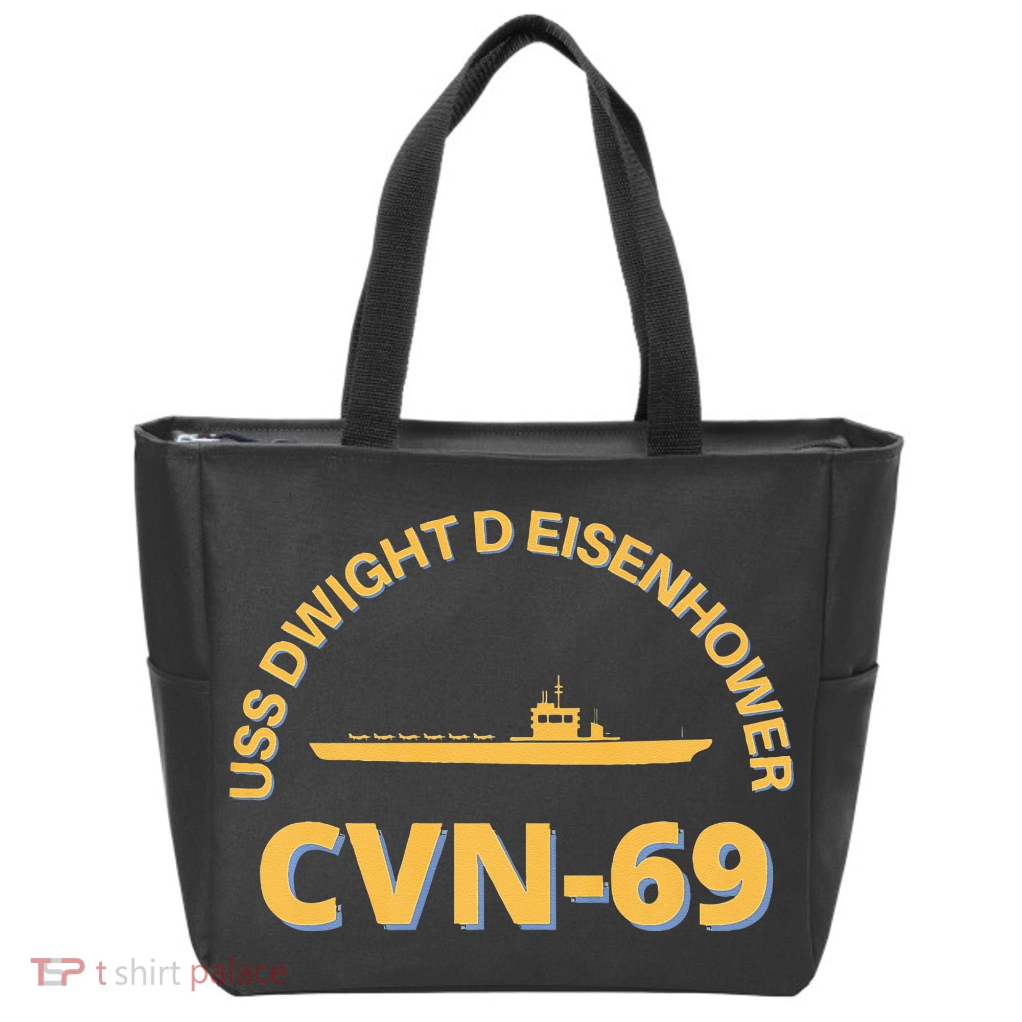 The Ike US Aircraft Carrier CVN 69 USS Dwight D. Eisenhower Tote Bag