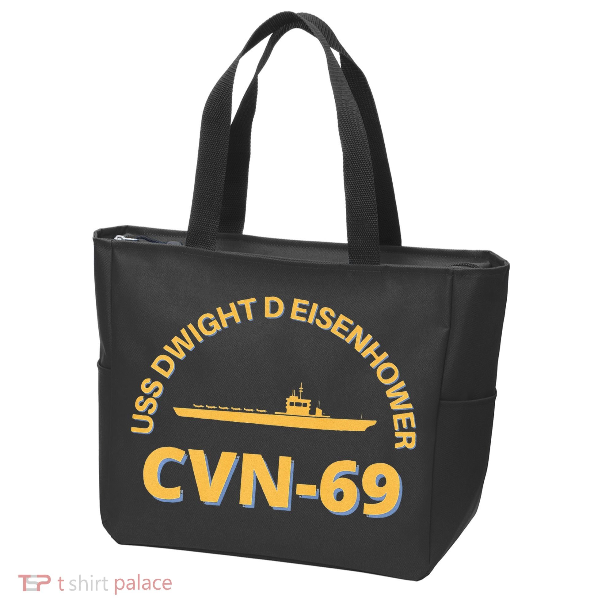 The Ike US Aircraft Carrier CVN 69 USS Dwight D. Eisenhower Tote Bag
