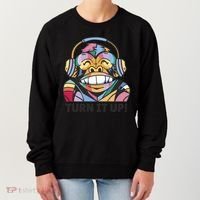 Turn It Up Music Monkey Women's Sweatshirt thumb 0