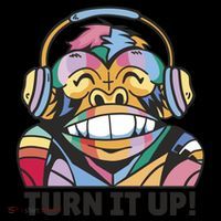 Turn It Up Music Monkey Hoodie thumb 7