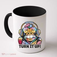 Turn It Up Music Monkey Coffee Mug thumb 0