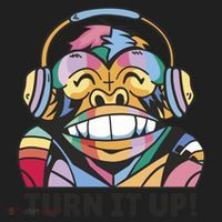 Turn It Up Music Monkey Beanie thumb 2