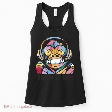 Turn It Up Music Monkey Women's Tank Top