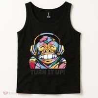 Turn It Up Music Monkey Tank Top thumb 2