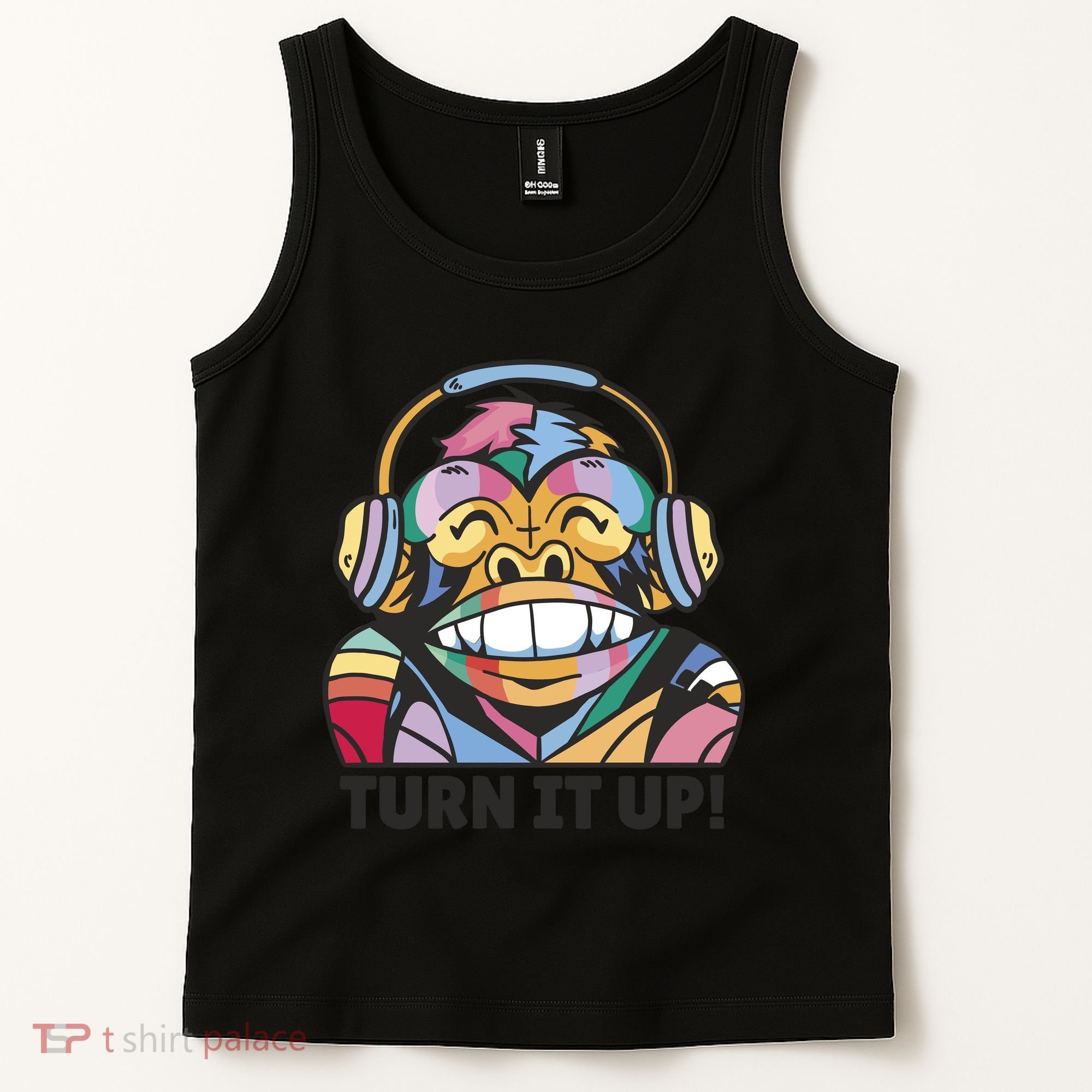 Turn It Up Music Monkey Tank Top