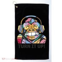 Turn It Up Music Monkey Golf Towel thumb 0